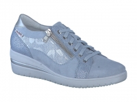 chaussure mobils lacets patsy shiny bi-mat bleu